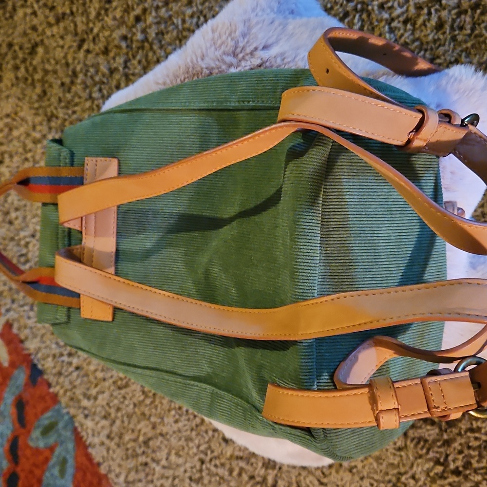 Universal Threads Green Coruroy Backpack - image 4